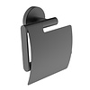 Wiesbaden Toiletrolhouder Wiesbaden Alonzo Met Klep Mat Zwart