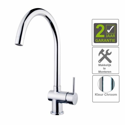 AQS Keukenmengkraan Cemal Chroom 