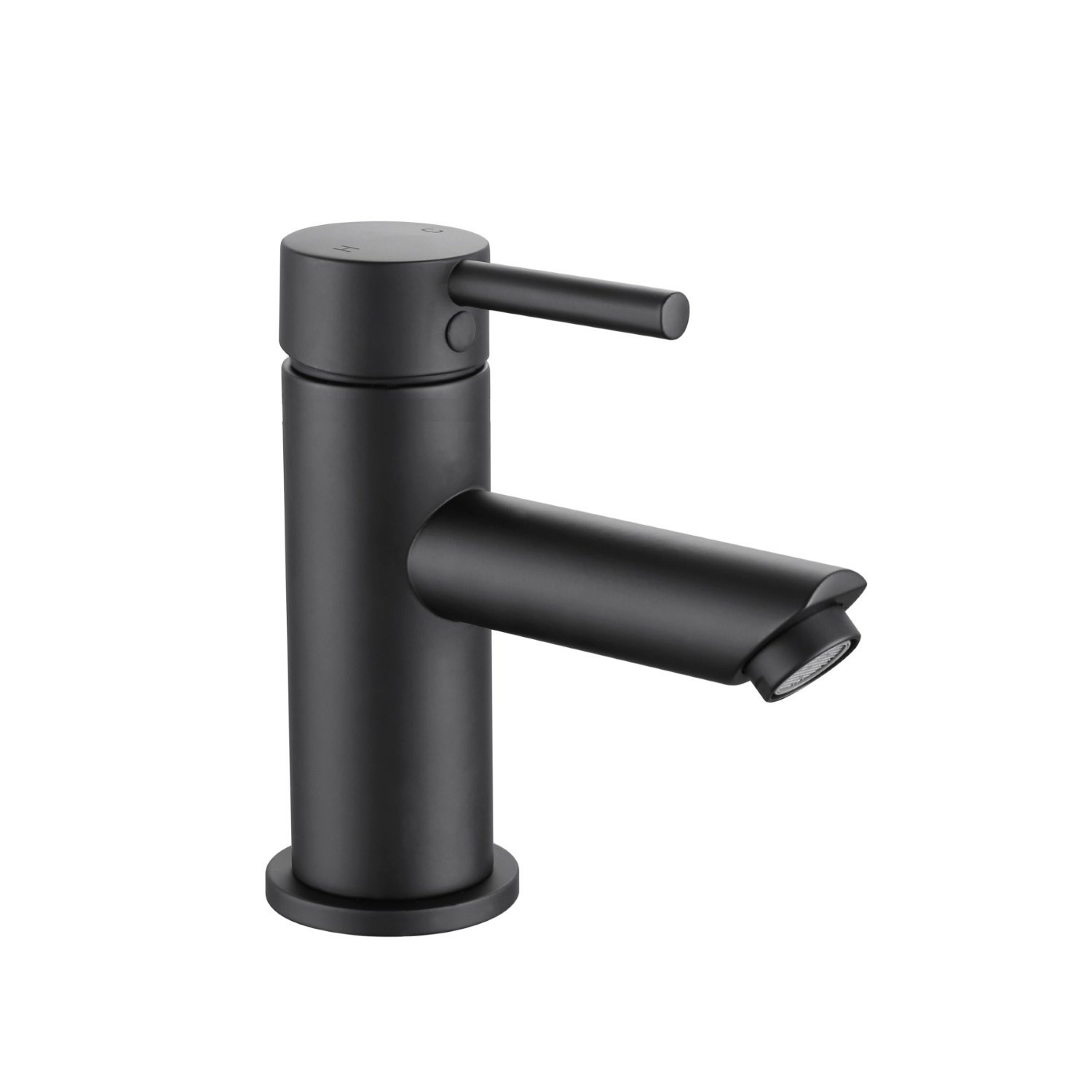 Wastafelkraan Boss & Wessing Colorato Laag Model Mat Zwart Messing Boss & Wessing