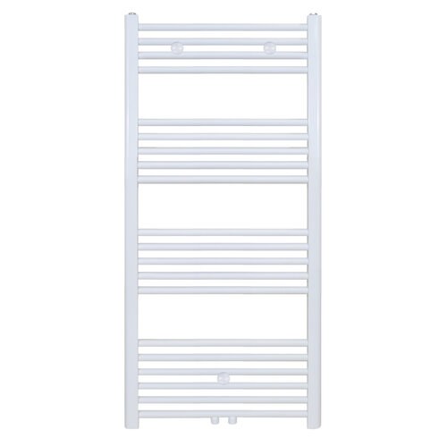 Designradiator Nile Gobi 120x40cm 458W Wit (Midden/zij-aansluiting) 