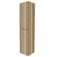 NIET MEER LEVERBAAR Aktie! Badmeubel Boss & Wessing Paris 100 cm Mat Wit Wastafel Compleet Dakota Oak (1 of 2 Kraangaten)