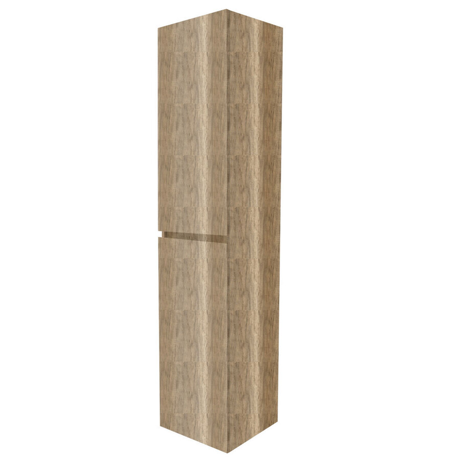 NIET MEER LEVERBAAR Aktie! Badmeubel Boss & Wessing Paris 100 cm Mat Wit Wastafel Compleet Dakota Oak (1 of 2 Kraangaten)
