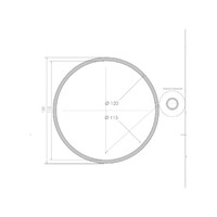 Ronde Badkamerspiegel LED BWS Spark Edge 120 cm