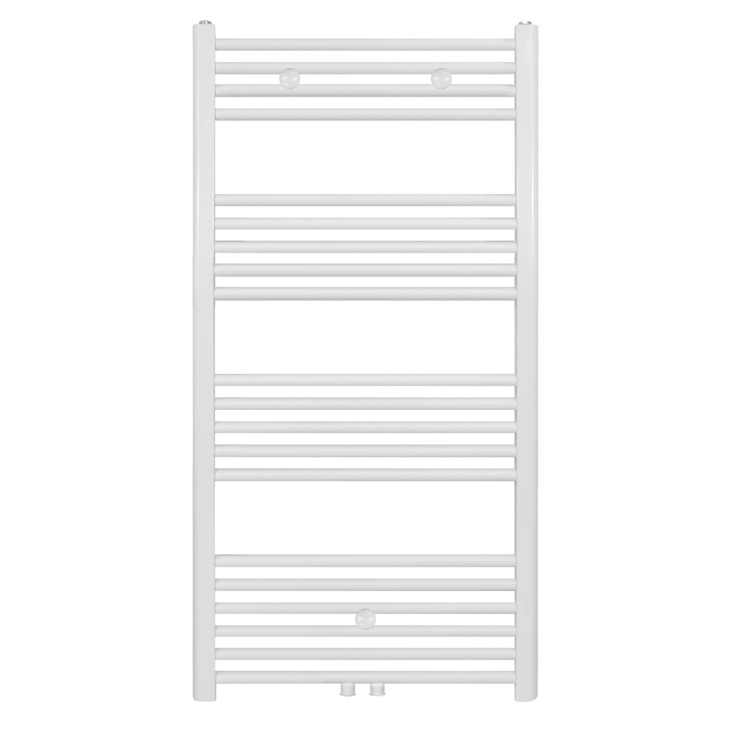 Designradiator Boss & Wessing Nile Gobi 120x60 cm Geborsteld Mat Wit Midden/zij-aansluiting Boss & Wessing