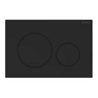 UP320 Toiletset 35 Civita Black Rimless Sigma 20 Mat Zwart  Drukplaat