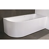 Luca Sanitair Half Vrijstaand Hoekbad Rechts Luca Sanitair Primo Acryl 180x80x60 cm Glans Wit (inclusief afvoer en sifon)