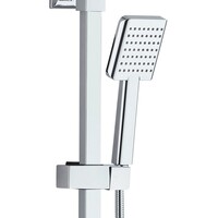 Opbouw Regendouche Set Boss & Wessing Quadro Thermostatisch Hoofddouche 22 cm Vierkant Chroom