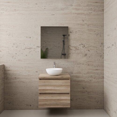 AKTIE! Badmeubel Boss & Wessing Paris 60 cm Met Topplaat Canyon Oak 