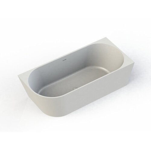 Half Vrijstaand Hoekbad Arcqua Pinto Back To Wall 170x73x57 cm Glans Wit Rechts 