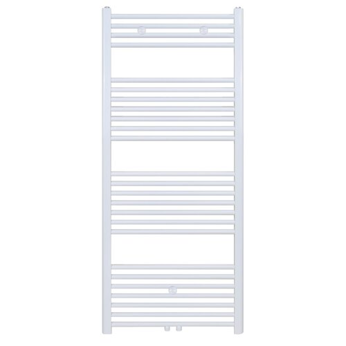 Designradiator Nile Gobi 140x50cm 655W Wit (Midden/zij-aansluiting) 