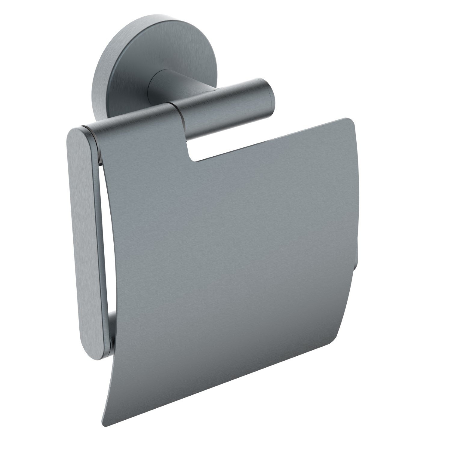 Wiesbaden Toiletrolhouder Alonzo Met Klep Gunmetal