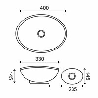 Waskompack Juno Keramiek 40x33x14.5 cm RVS