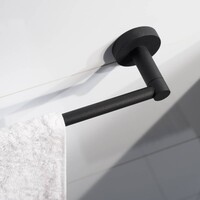 Handdoekhouder Kosmos Enkel 60x7.5 cm Mat Zwart
