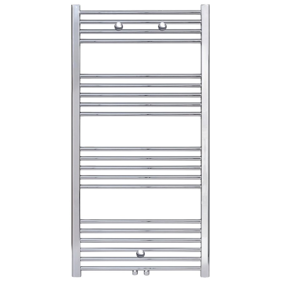Designradiator Nile Gobi 120x50cm 376W Chroom (Midden/zij-ansluiting)
