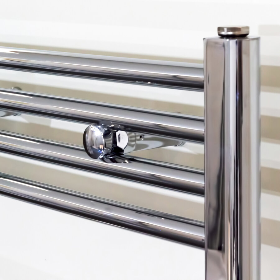 Designradiator Nile Gobi 120x50cm 376W Chroom (Midden/zij-ansluiting)