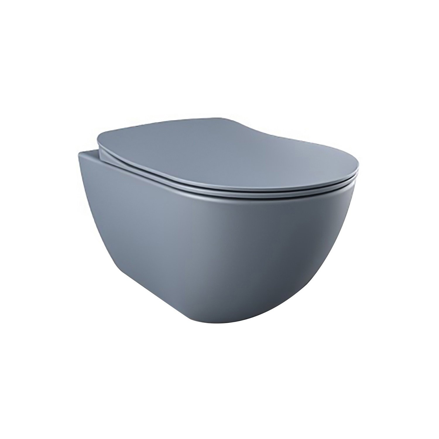 Wandcloset Creavit Freedom Randloos Met Bidet Mat Basalt Creavit