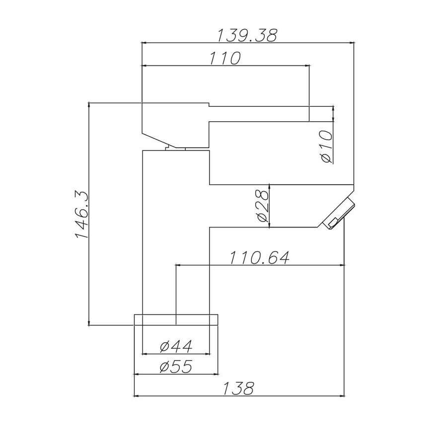 Fonteinkraan Aqua Splash Colorato 1/2'' Aansluiting Geborsteld Koper