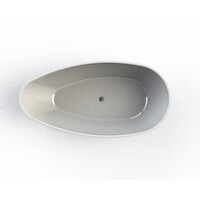 Vrijstaand Ligbad Salenzi Unica 170x86x54 cm Solid Cast Glans Wit