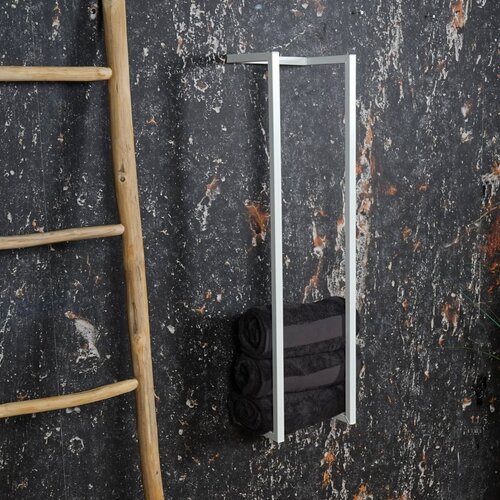 Handdoekenrek AQS Industrieel 95x25x20 cm Wit 