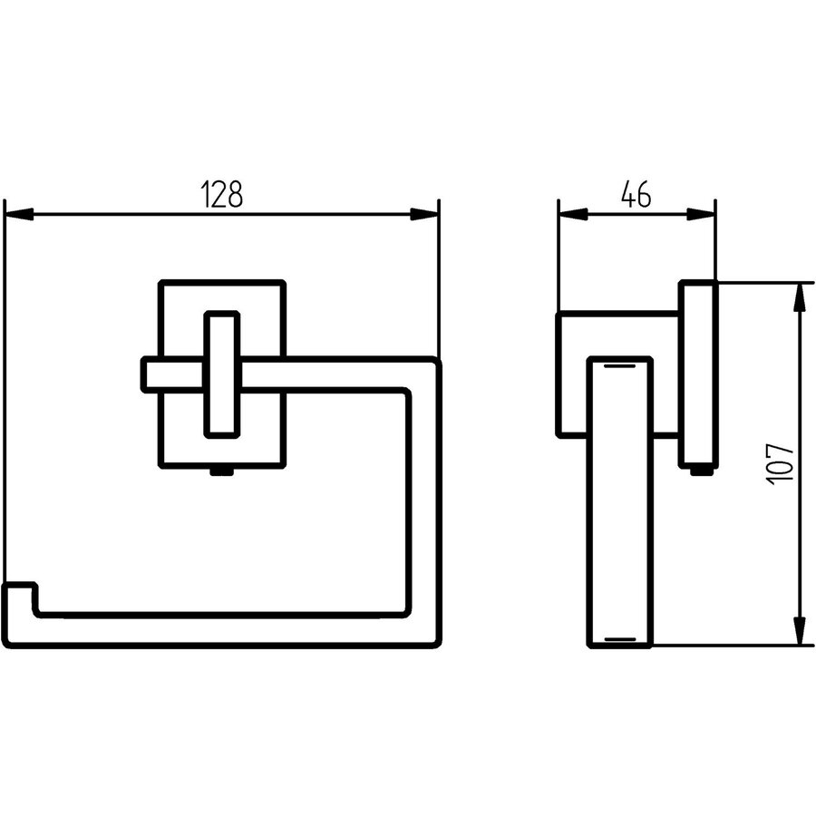 Toiletrolhouder Haceka Edge Chroom
