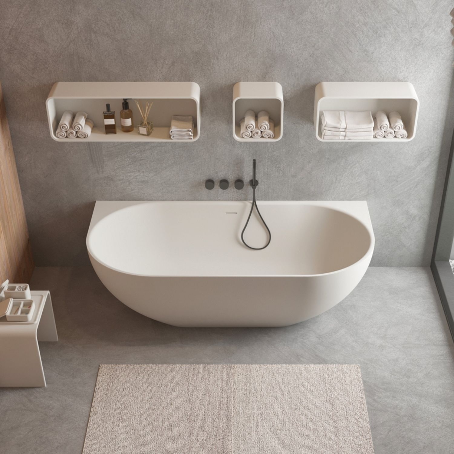 Ligbad Ideavit SolidNova 180x80x56 cm Mat Wit Ideavit