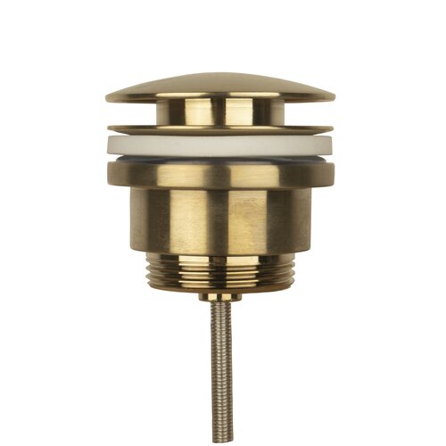 Clickwaste Aqua Splash Colorato Met 5/4 Overloop Geborsteld Goud 