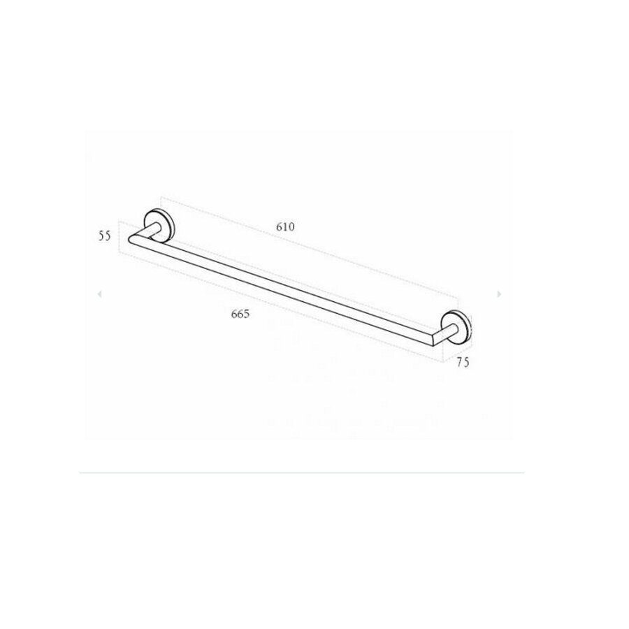 Handdoekrek Wiesbaden Alonzo Geborsteld Messing