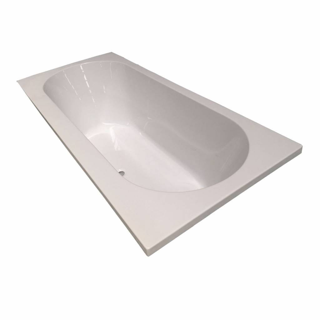 Ligbad Luca Sanitair Primo Inbouw Acryl 190x90x49 cm Wit Inclusief Stelpoten Luca Sanitair