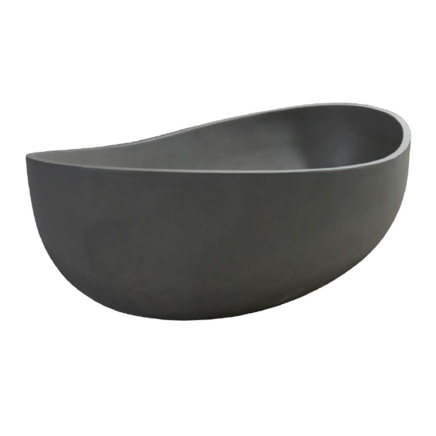 Ligbad Vrijstaand Ideavit Idea.Sense 160x100x59.4 cm Ovaal Beton Donker Grijs Ideavit