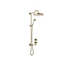Regendoucheset Tres Clasic Opbouw Incl. Handdouche Inbouw Douchethermostaat Verouderd Messing Mat