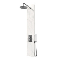 BRAUER Brushed Edition Thermostatisch Douchepaneel 2-weg Calacatta gold SET 01