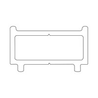 Sealskin Contour Verbredingsprofiel 1 cm Breed & 200 cm Hoog Goud Geborsteld