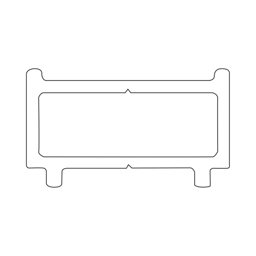 Sealskin Contour Verbredingsprofiel 1 cm Breed & 200 cm Hoog Goud Geborsteld