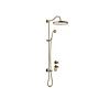 Tres Regendoucheset Tres Clasic Opbouw Incl. Handdouche Inbouw Douchethermostaat Verouderd Messing