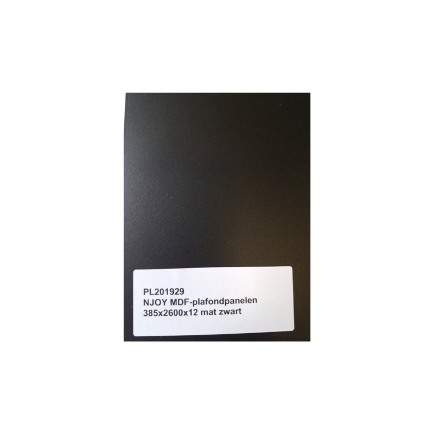 Plafondpanelen MDF Sanimex Mat Zwart 260 cm x 38.5 cm x 1,2 cm Sanimex