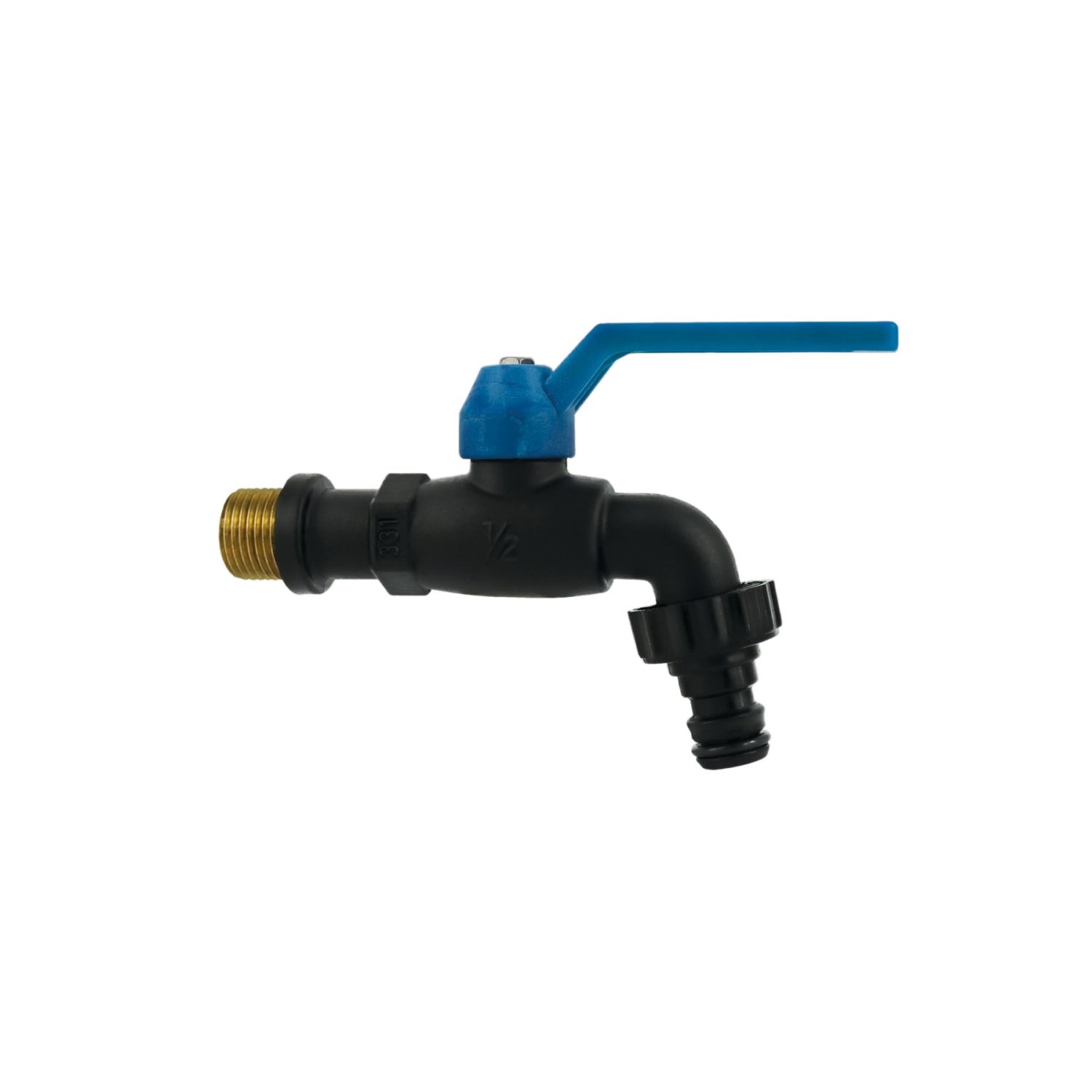 Buitenkraan Aquasplash Zuko Vorstbestendig 1/2" Zwart Aquasplash