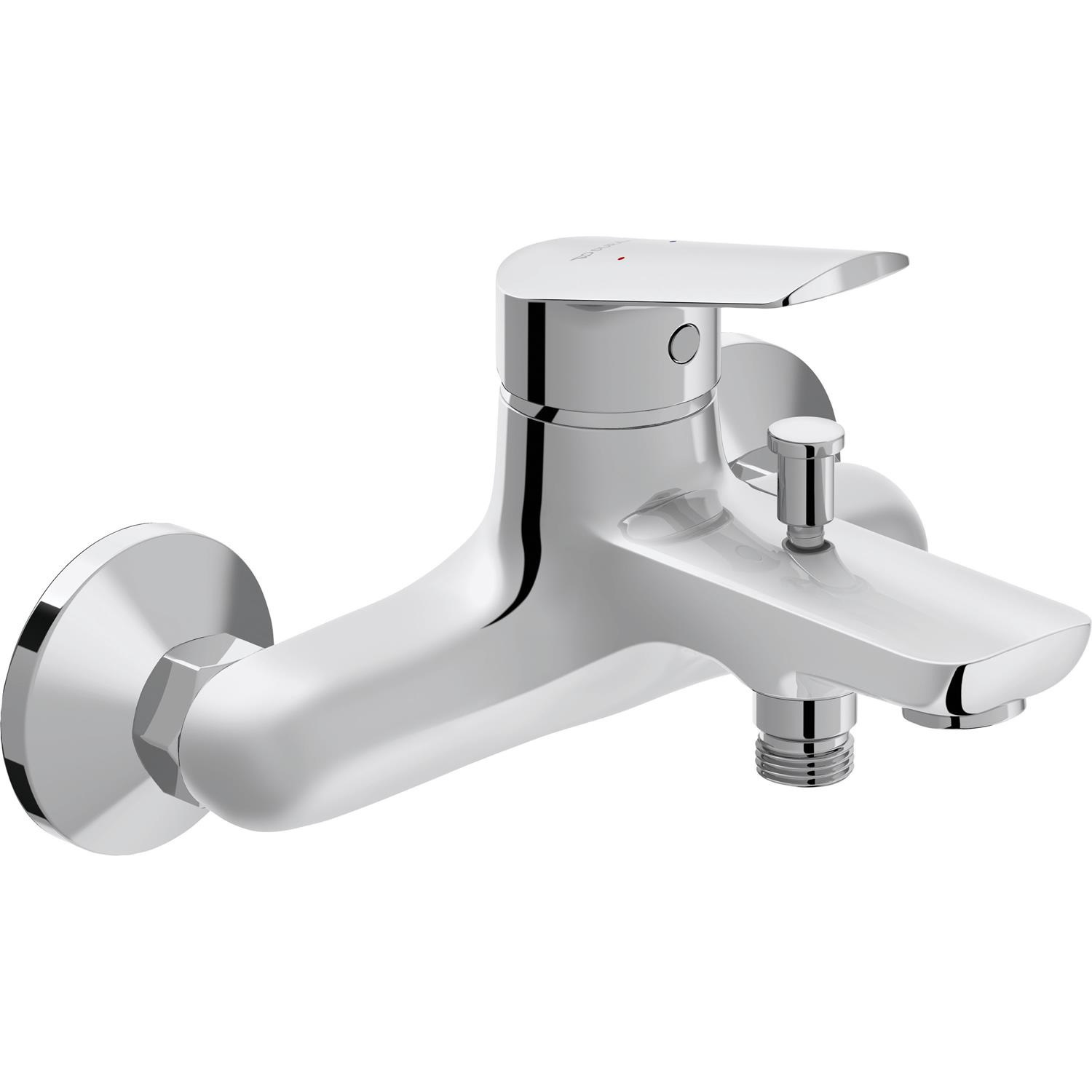 Badkraan Duravit No.1 Met Omstel Met Koppelingen Delen Chroom Hart Op Hart 15 cm Duravit