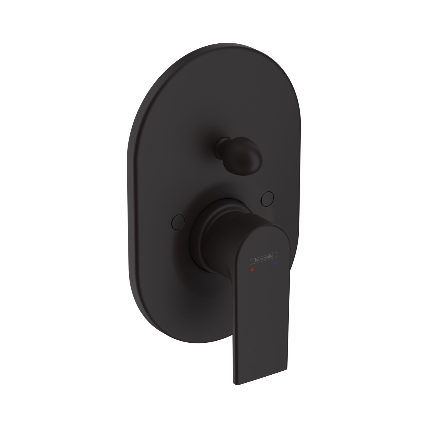 Hansgrohe Badmengkraan Inbouw Vernis Shape Eengreeps Rond Mat Zwart