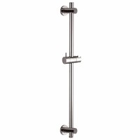 Wiesbaden chroom glijstang met wateruitgang rond 660mm