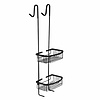Ophangrek Nero Voor douchewand RVS Zwart 80cm hoog