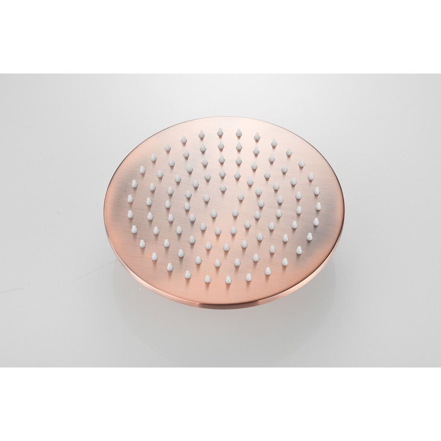 Hoofddouche AquaSplash Vision Rond 20 cm Geborsteld Koper