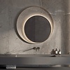 Martens Design Designspiegel Martens & Meijer Athene Rond met Frame en Indirecte LED Verlichting 120 cm Geborsteld Brons