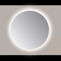 Spiegel Sanicare Q-Mirrors 75x75 cm Rond Met Rondom LED Warm White en Afstandsbediening incl. ophangmateriaal
