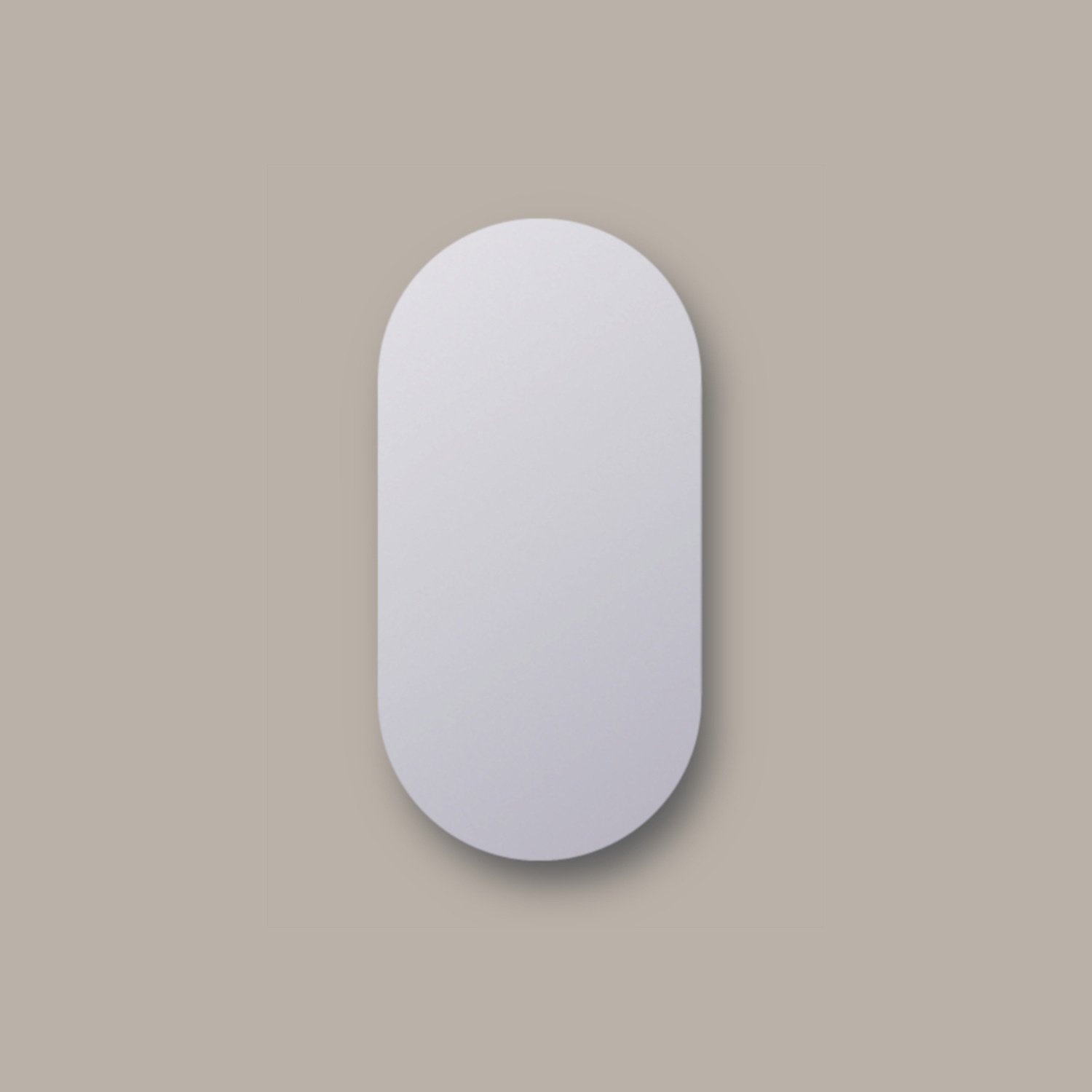 Spiegel Sanicare Q-Mirrors 70x120 cm Ovaal/Rond incl. ophangmateriaal Sanicare