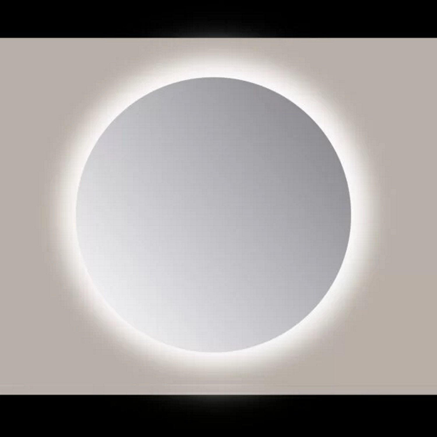 Spiegel Sanicare Q-Mirrors 85x85 cm Rond Met Rondom LED Cold White en Afstandsbediening incl. ophangmateriaal Sanicare