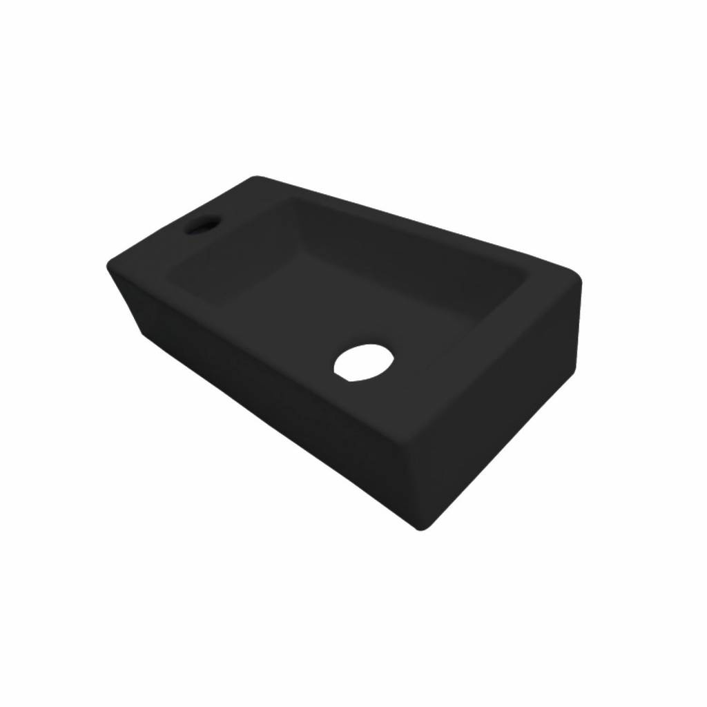 Best Design Fontein Farnetta 37x18x9 cm Kraangat Links Mat Zwart