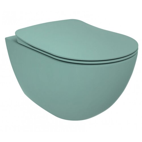 Wandcloset Aquasplash Rimoff Ophang Toilet Zonder Bidet Nijl Groen 