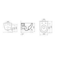 Wandcloset Aquasplash Rimoff Ophang Toilet Zonder Bidet Nijl Groen