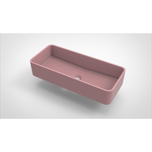 Opbouw Waskom Arcqua Case Rechthoek 60x26 cm Mat Roze 