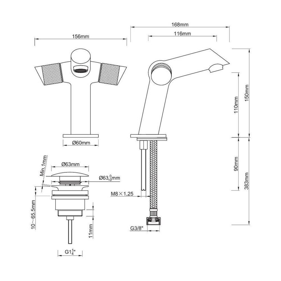 Deva Wastafelkraan Met Klikwaste Chroom